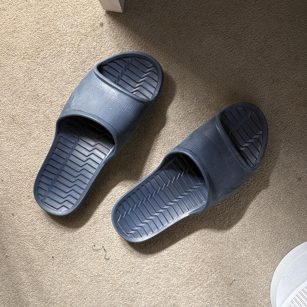 Men's Navy Slide Sandals